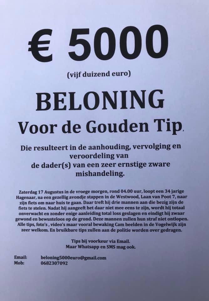 Wie heeft iets gezien of gehoord? #DenHaag <a href="/Vogelwijktweets/">Vogelwijk Den Haag</a> <a href="/Vogelwijkonline/">VogelwijkDenHaag</a>