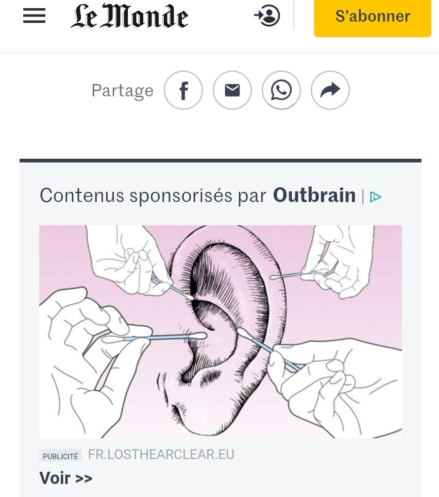 J'ai aussi envie de vous parler rapidement de ce produit proposé sur les pubs de  @lemondefr (je ne crois pas en avoir parlé avant ?).Voilà. C'est le portail de la santé qui le recommande, avec stock limité et prix réduit réduit aujourd'hui seulement (lol).