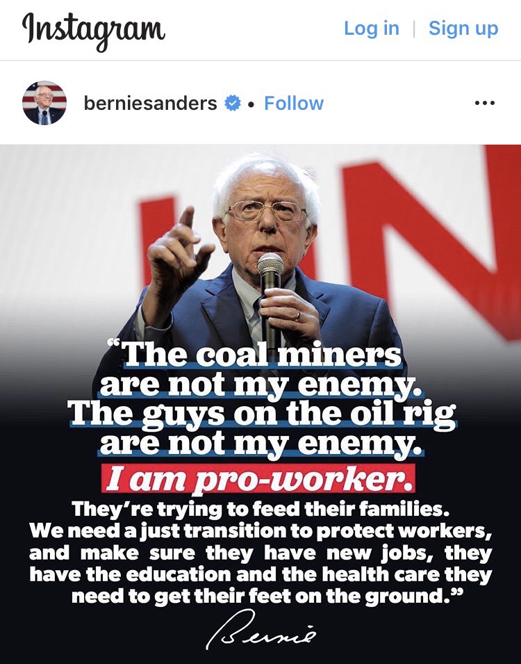Ontheotherhand's tweet photo. #GreenNewDeal #Bernie2020
#UnionsForBernie #CoalMinersForBernie #OilWorkersForBernie #WVForBernie #KYForBernie #LAForBernie #OKForBernie #TXForBernie
West Virginia, Kentucky, Louisiana, Oklahoma, and Texas residents - Press your MOC to support the #GreenNewDeal. This is big! https://t.co/GFvqbjgG2X