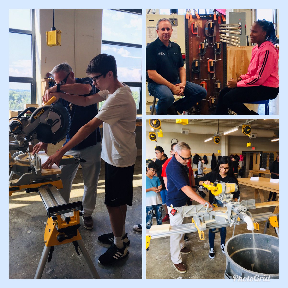 @IASkilledTrades @HomeInIowa spent time with @CentralCampusDM construction students today. Students shared their experiences in construction and learned more about the construction trade and women in construction.