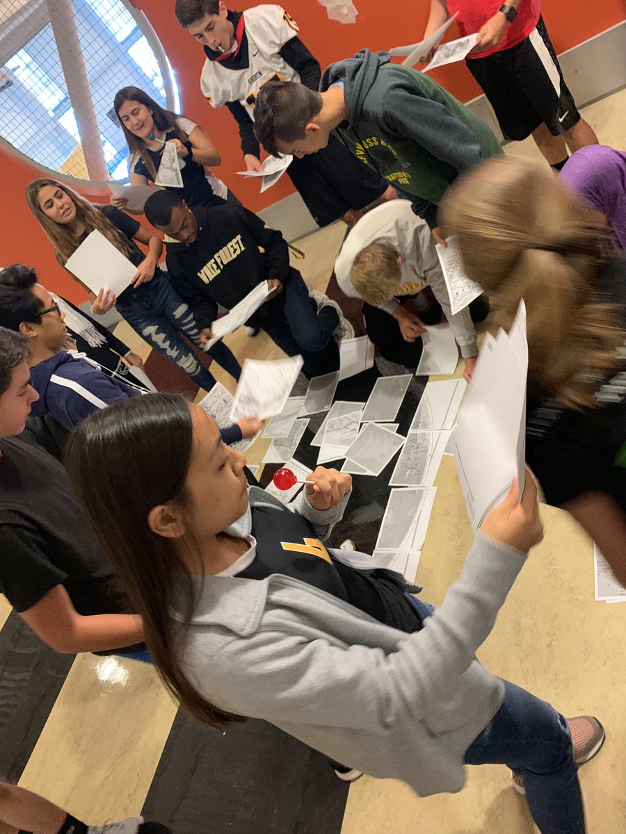 DBatVJA's tweet photo. Today’s Super Geography Challenge: Who can put the world together first? 3rd and 4th hour AP HuG competition is on! @NatGeo  #Geogeniuses https://t.co/eUltXcERM9
