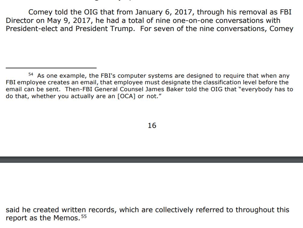 Two conversations between Comey & Trump were not memorialized in memos. I wonder what made those conversations different?