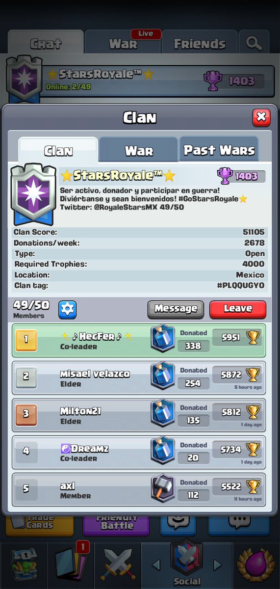 HecFerCR's tweet photo. Buen día, estamos reclutando gente ACTIVA en el clan, ser nivel 10, 11, 12... Participar en guerras y donar.
https://t.co/aPChfqhHqh https://t.co/TO94CxDOzd