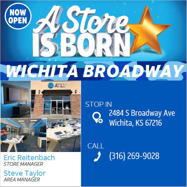 ATTbroadwayWKS's tweet photo. #LIFEATATT #KAMOCONNECT #ASTOREISBORN #FIBER #WICHITA
 @ATT https://t.co/OWtBCsRbVN