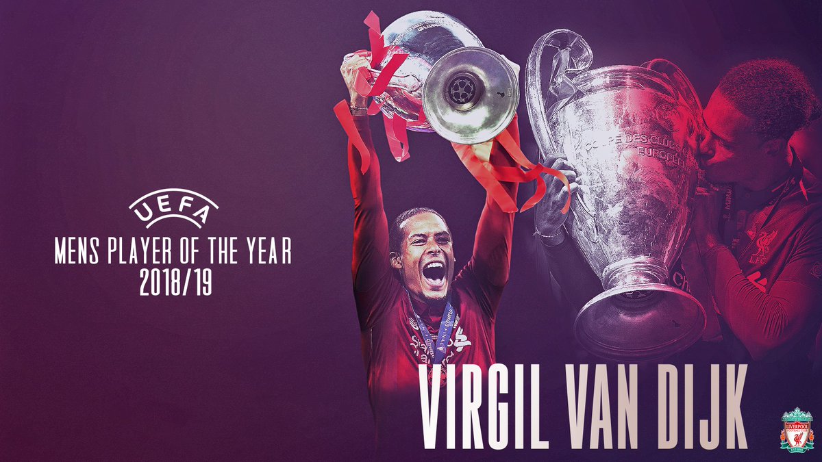 LFC's tweet image. BRILLIANT BIG VIRG 🙌

The #UEFA Men’s Player of the Year, @VirgilvDijk 🏆