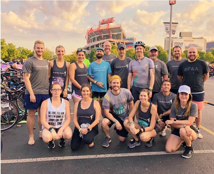 PremiseHealth's tweet photo. At @PremiseHealth we don’t just preach health and wellness — we live it. Kudos to all the team members and spouses who completed the 2019 Eddie Ferrell Music City Triathlon benefiting @StJude Children's Research Hospital. #MCTri #WeArePremise https://t.co/NpNf7gDNQe