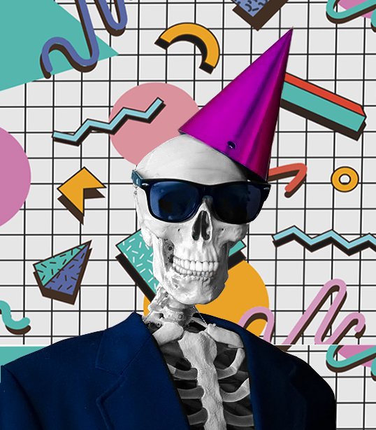 LachinaCreative's tweet photo. Our pal Winston decided to get a #SavedByTheBell inspired portrait. What do you think? #Agency #LachinaCreative #ClevelandAgency #AgencyLife #ClevelandBusiness #AnimationStudio #Cleveland #MarketingAgency #CreativeAgency #DesignStudio #Skeleton https://t.co/lRqrDXYAud