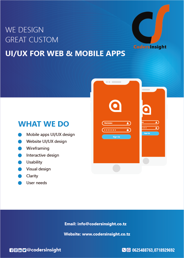 CodersInsight's tweet photo. CodersInsight develops functional, well-chosen user interface components, designed with user needs in mind to accomplish customer experience project goals.
We use simple interactive design elements to build a memorable user experience that make your brand stand out from the crowd https://t.co/gQeiCT2OFR