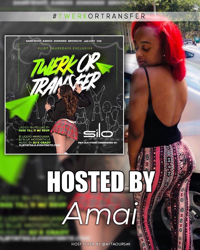 1400glock's tweet photo. Tonight The Move Is #FlirtThursdays #TwerkOrTransfer 

@ Club Silo 816 S. Elm St

Hosted By @iAmRonnyMontana X @Mrkaress X @_KingRighteous 

Music By @DJKGRADY_JC 

Ladies FREE RSVPS ⬇️ https://t.co/wgsBWzZgbj

#Ncat23 #Uncg23 #Bennett23
#CollegeThursdays 

#TurnUpSquad 🏆 https://t.co/SX5u0HGoHq
