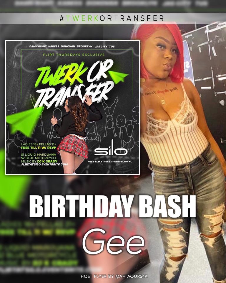 1400glock's tweet photo. Tonight The Move Is #FlirtThursdays #TwerkOrTransfer 

@ Club Silo 816 S. Elm St

Hosted By @iAmRonnyMontana X @Mrkaress X @_KingRighteous 

Music By @DJKGRADY_JC 

Ladies FREE RSVPS ⬇️ https://t.co/wgsBWzZgbj

#Ncat23 #Uncg23 #Bennett23
#CollegeThursdays 

#TurnUpSquad 🏆 https://t.co/tWFFrYyMop