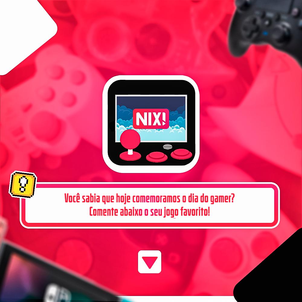 ProdutoraNix's tweet photo. Vocês sabiam que hoje comemoramos o #DiaDoGamer? 😎

Comenta ai embaixo qual seu jogo favorito! 🎮 https://t.co/6ib1gbQ9WU