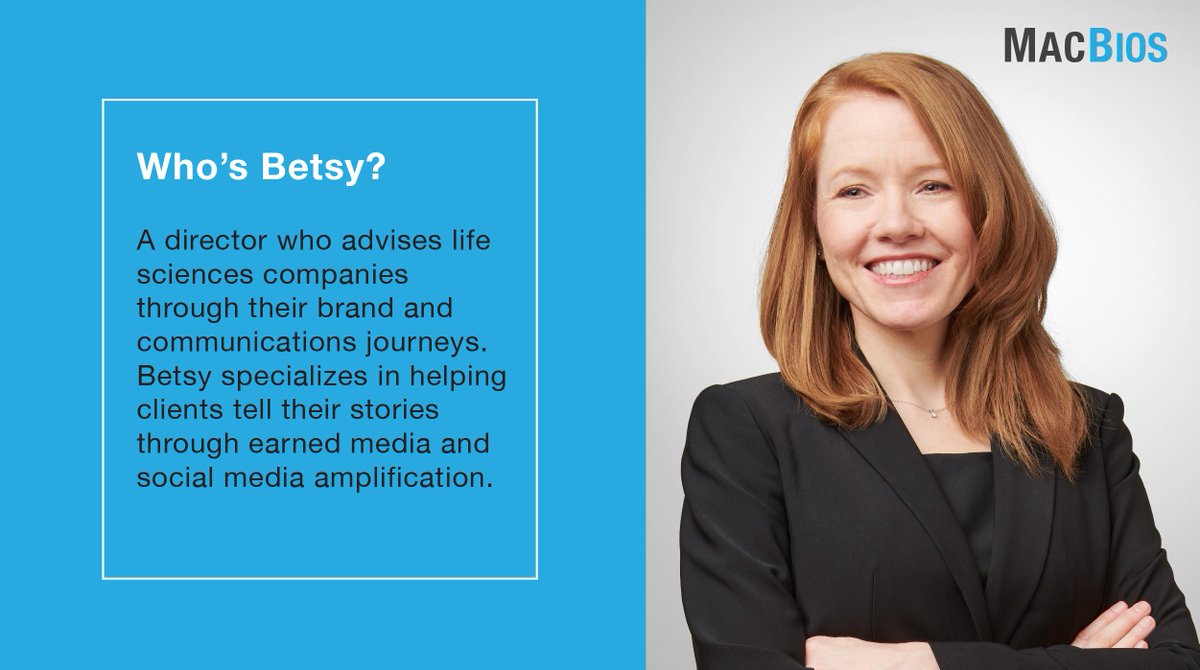 macdougallbio's tweet photo. Learn more about the MacDougall team, and one of our Directors, Betsy!
https://t.co/ODqfH64Aey
Join our team!
https://t.co/pEg8W6pcqT
#MacBios #MacBioCom #MacDougallbio #Biotech #Munich #Boston #Careers
#Biotechculture #Investorrelations #Publicrelations #Creative https://t.co/u6qQ7xxVn0