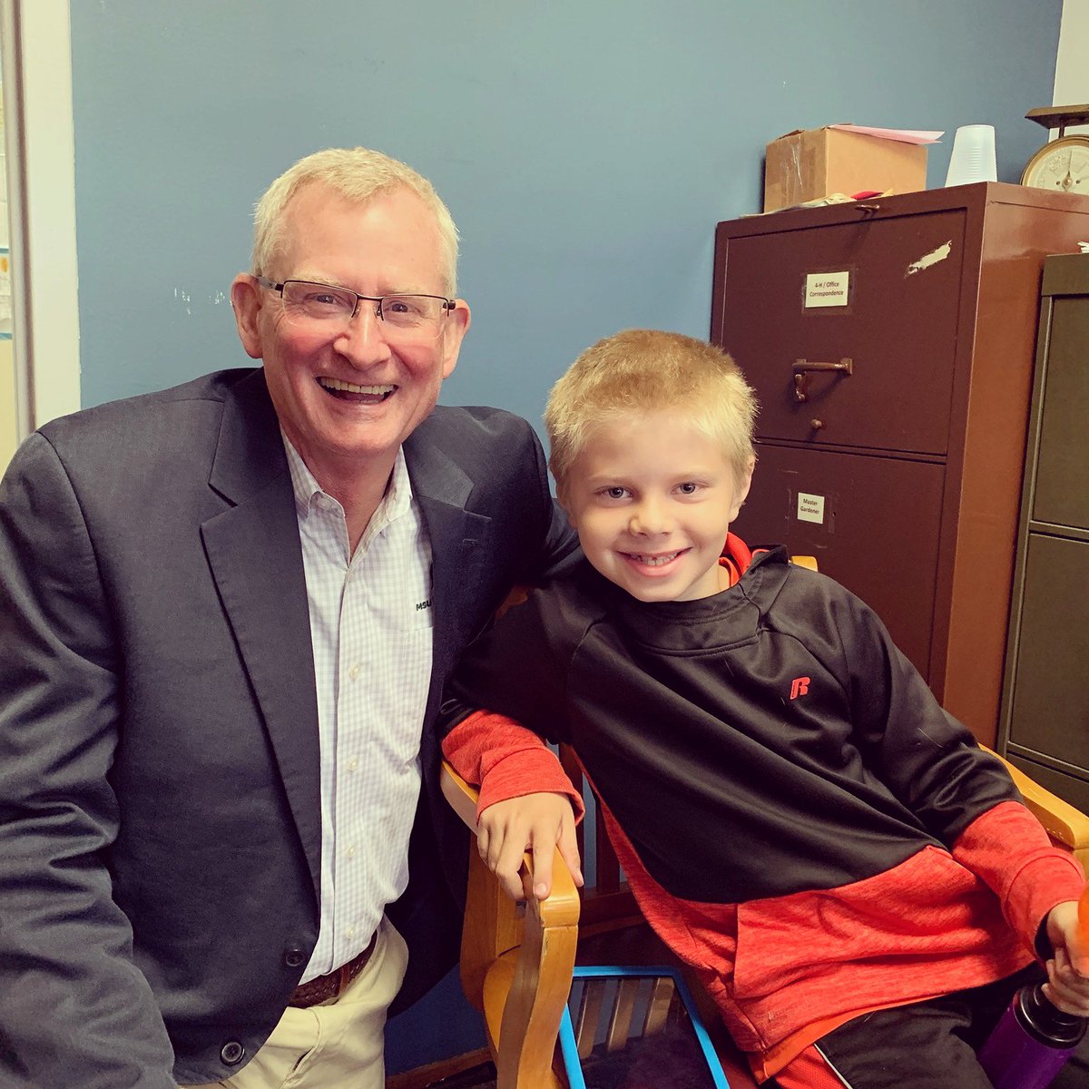 Had a great conversation with second grader Dawson Saari at our #MSUExtension Houghton County office. #upperpeninsula