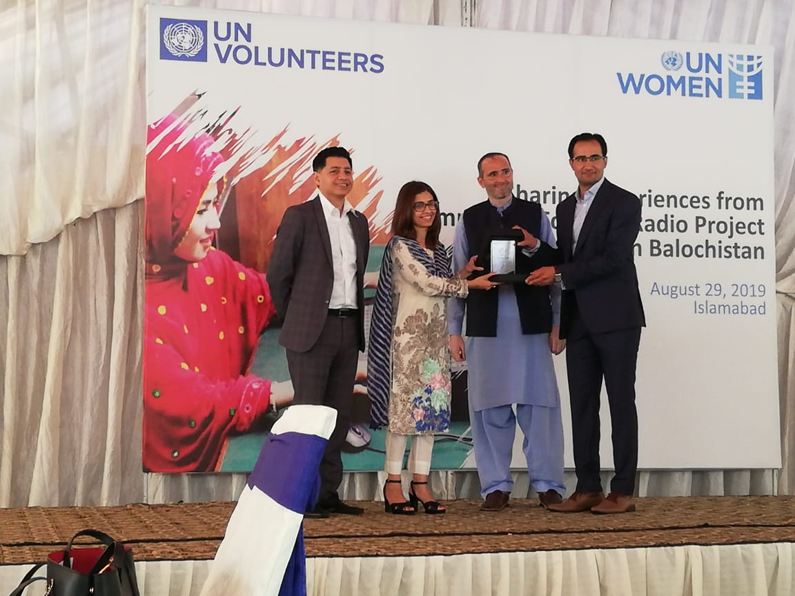 tjtalat's tweet photo. Honoured &amp; highly grateful to @unwomen_pak &amp; @UNVPakistan for recognising our small efforts in making #community  #radio project #Balochistan, successful &amp; visible, nationally and internationally. 
@unwomenasia @UNVolunteers @pkBritish @LondonMetUni @Waseem_Ashraf @ToilyKurbanov https://t.co/C1on6zFvBo