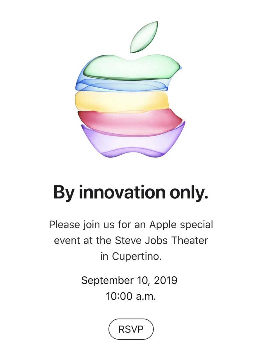 MKBHD's tweet photo. Just hit the inbox. It’s official. iPhones coming September 10th. 👀

New iPhone colors confirmed? https://t.co/Szqo79osjP