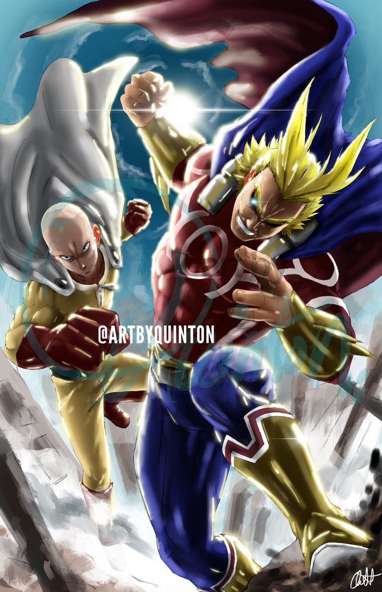 Artbyq On Twitter Crossover Piece From A Year Ago The Real Two Heroes Funimation Bokunoheroacademia Myheroacademia Onepunchman Fanart Anime Https T Co Zaub8ookyj