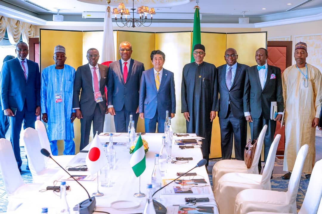 jidesanwoolu's tweet photo. A key point from our meeting with H.E Prime Minister Abe is how the @JapanGov will promote deliberate government and private-sector investment into Nigeria, providing limitless support as we push for faster and more ambitious development goals. We look forward to this.
 
#TICAD7 https://t.co/pP5cHwr2ml
