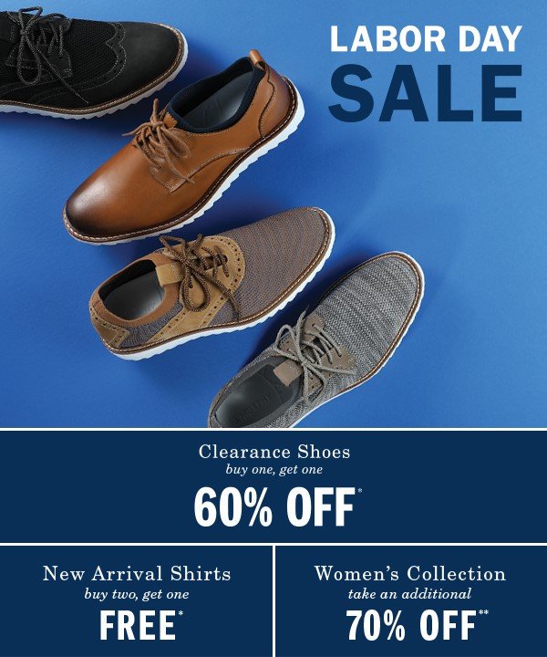 OutletElPaso's tweet photo. Johnston &amp; Murphy Factory Store Labor Day Sale!!
https://t.co/2ZIrvIxjKL https://t.co/d1JSOkMnMM
