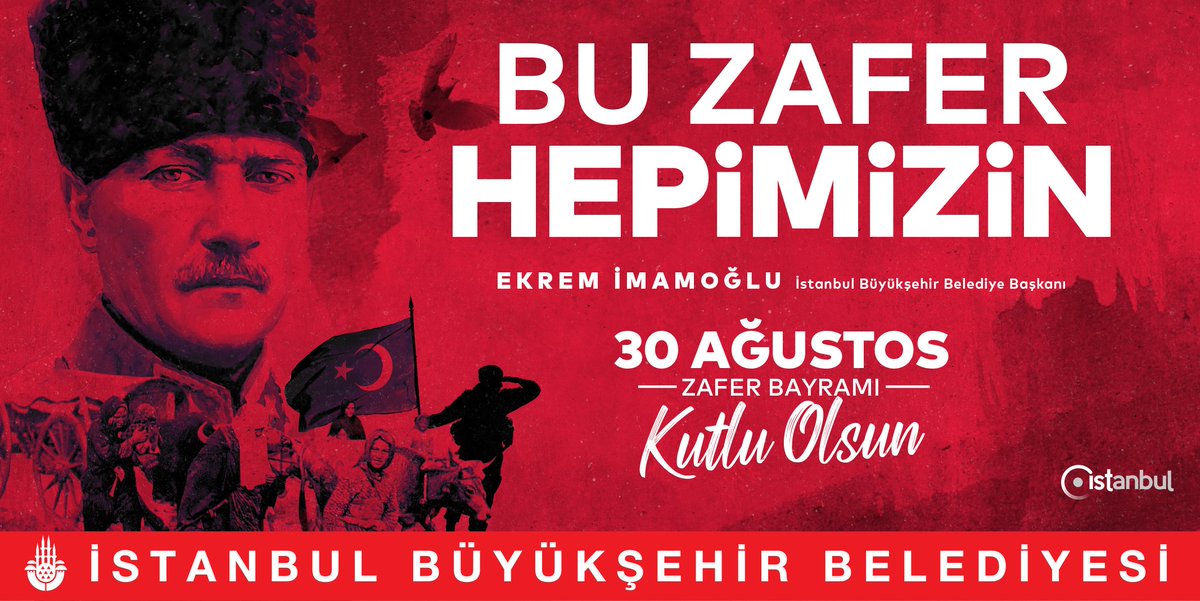 Bütün varlığı ve bütün inancıyla, canını dişine takarak zafer yolunu birlikte yürüyenlerin izindeyiz. Tüm ulusumuzun #30AğustosZaferBayramı kutlu olsun! 🇹🇷

#BuZaferHepimizin