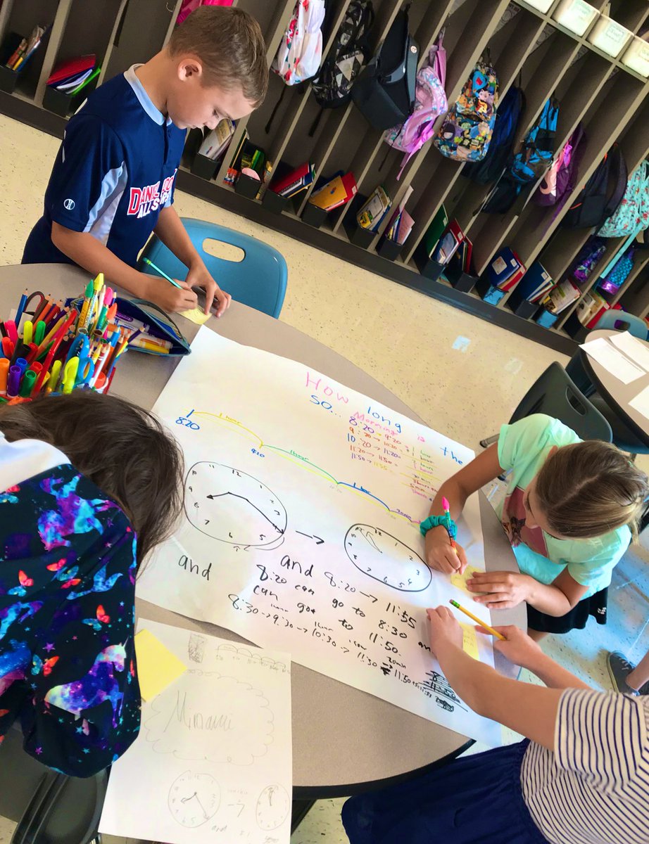 MrsDaugherty4th's tweet photo. Doing a #GalleryWalk to provide #Feedback to our classmates about their strategies to solve our elapsed time story problem. #Collaborative #GrowthMindset @BeulahRalphElem https://t.co/w3vxNsvDZH