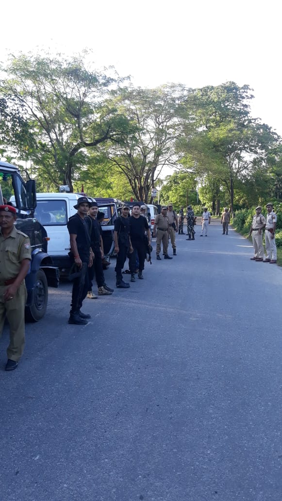 We have been carrying out foot patrolling and route marches in the areas of every police station of Sadiya Police District in the run up to the publication of final NRC