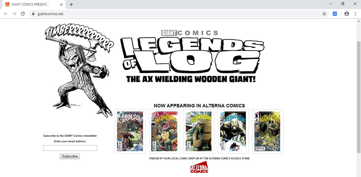 legendsoflog's tweet photo. Hey Legends of Log readers and fans -
Interested in what's going on in the world of LOG?
If so, visit the GIANT Comics website to sign up for the free newsletter.
Awesome things are coming up, and we want you to be part of it!
Go to: https://t.co/5vXRC1dye9
#TIMBERRRRR https://t.co/Oe62P2IHTr