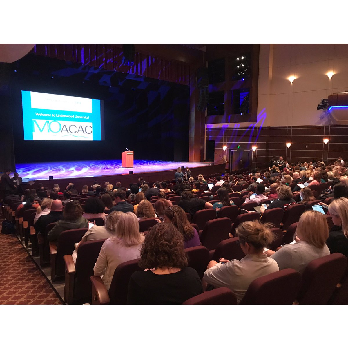 missouriacac's tweet photo. #2019CUBE in STL is rolling! We’re excited to hear from 66 college reps this morning. Thanks @LindenwoodU for being such great hosts! https://t.co/lU1PE7Qa0p