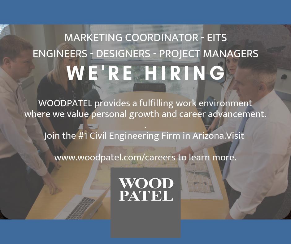 Wood_Patel's tweet photo. Looking for challenge and growth? Join the No. 1 Civil Engineering Firm in Arizona!
#CreateConnectProtect #Hiring #Engineer #Marketing #EIT #Designer #PM https://t.co/xRIQmSbN0j