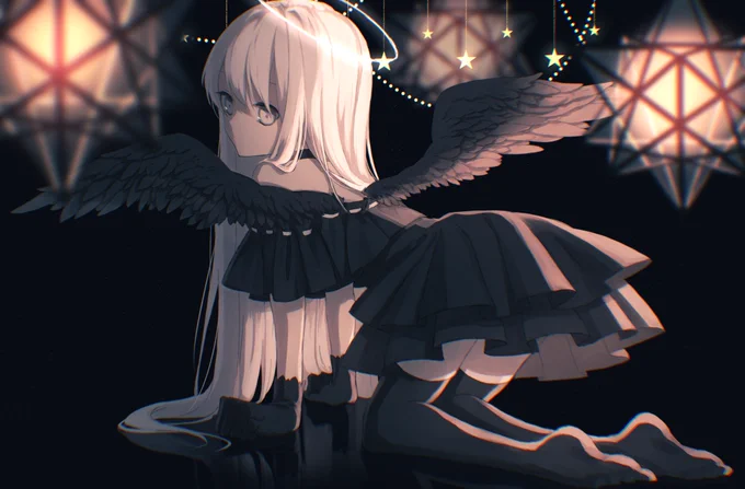 黒い天使ちゃん完成しました 