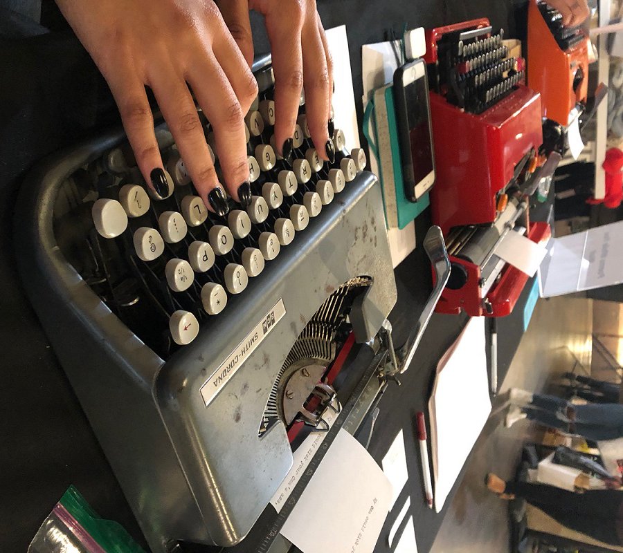 Don't miss the creative genius of Poems While You Wait at the Chicago Artisan Market on Sun, Sept 22nd. For a nominal donation, they create poems on the spot using the subject you request. • TIX: ow.ly/ObK550vOc1l

* Use code CAM19 at checkout for special tix pricing *