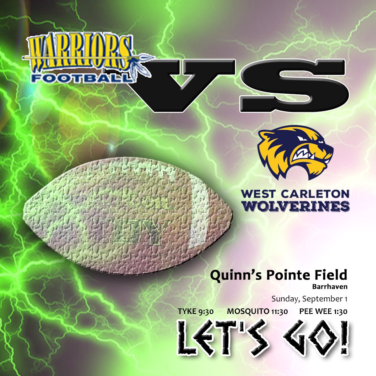 BellWarriors1's tweet photo. Big matchups on Sunday vs our friends @wcwolverines 
Our canteen will be going full tilt, we'll be selling Warriors promo item and of course, nothing beats supporting #grassroots @NCAFAfootball https://t.co/ZS3n6QSK4F
