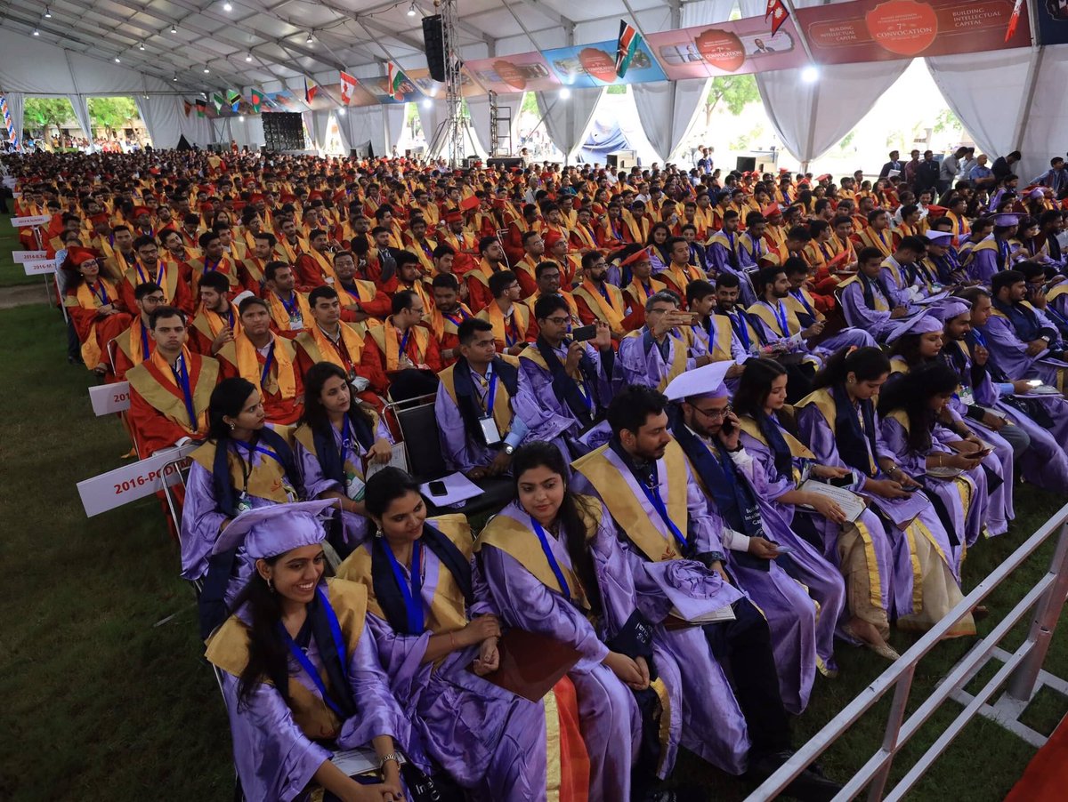 vijayrupanibjp's tweet photo. Convocation is not the conclusion of education but a ceremonial beginning of its application. I am confident that students awarded degree today at Pandit Deendayal Upadhyay Petroleum University convocation will work with utmost social responsiveness &amp; national consciousness. https://t.co/tH1Z4vB2B3