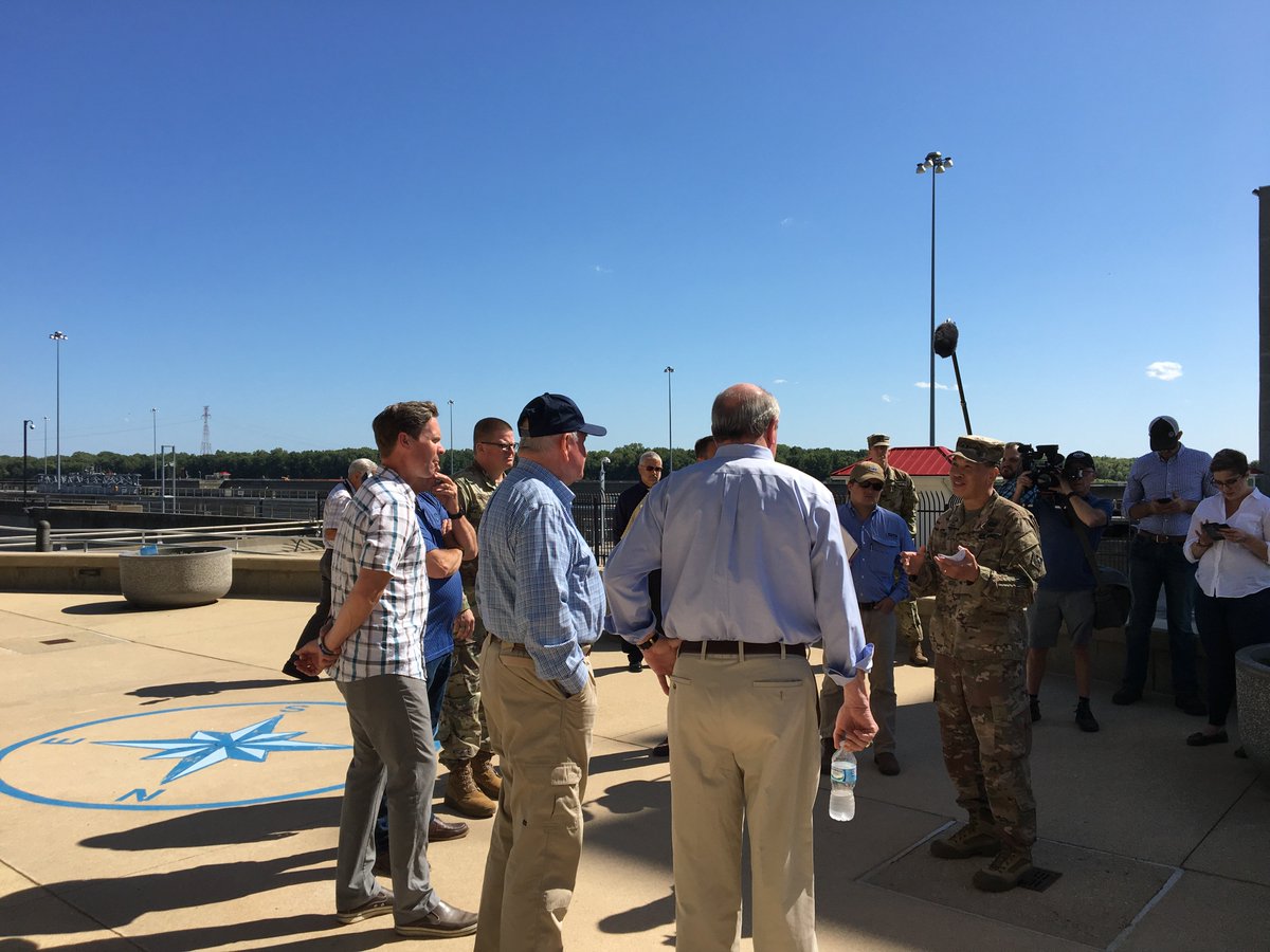 RodneyDavis's tweet photo. Joined my friend @RepBost to tour the Mel Price Lock and Dam on the Mississippi River yesterday with @SecretarySonny and @USACEHQ head R.D. James. We talked about the importance of investing in our inland waterways system to get American products out into the global marketplace. https://t.co/iMNzQ7GUAB