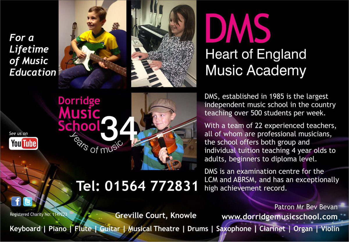 leighmusicangel's tweet image. #September Offer @DMSMusicSchool #1stLessonFREE on Enrolment 🎶💗We teach #Drums #Piano #Guitar #Bass #Keyboard #Vocals #Flute #Violin #Sax #Clarinet for Beginners to Dipljma level ! #Exams on site #HighAchievement @Solihull_biz @BrumHour @BhamLocalTV  @solihullhour @LoveSolihull
