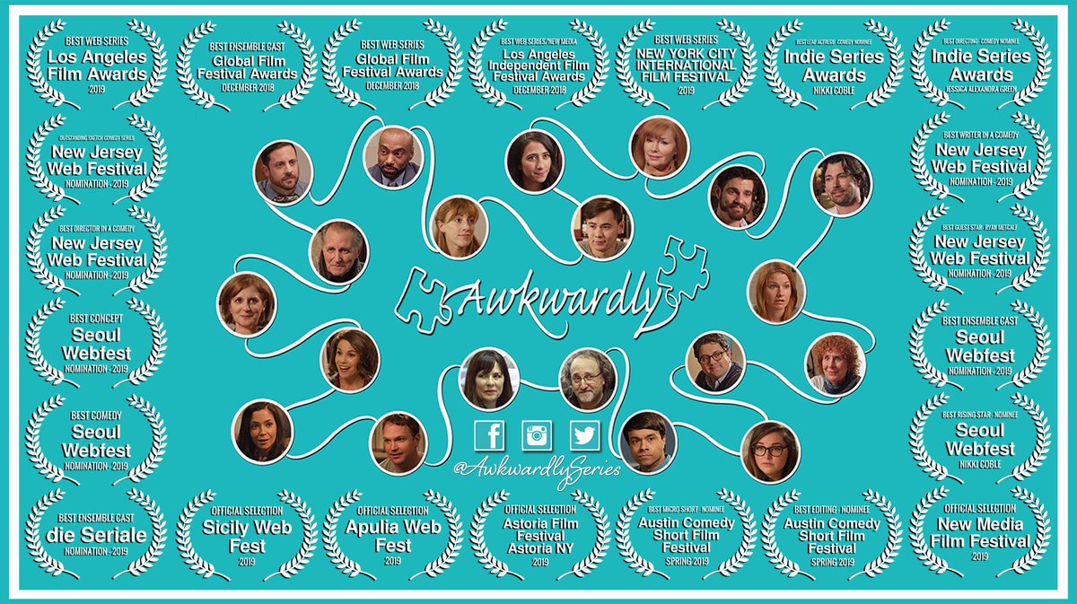 What a wild ride it's been so far for @AwkwardlySeries!! Cheers & thanks all around!!