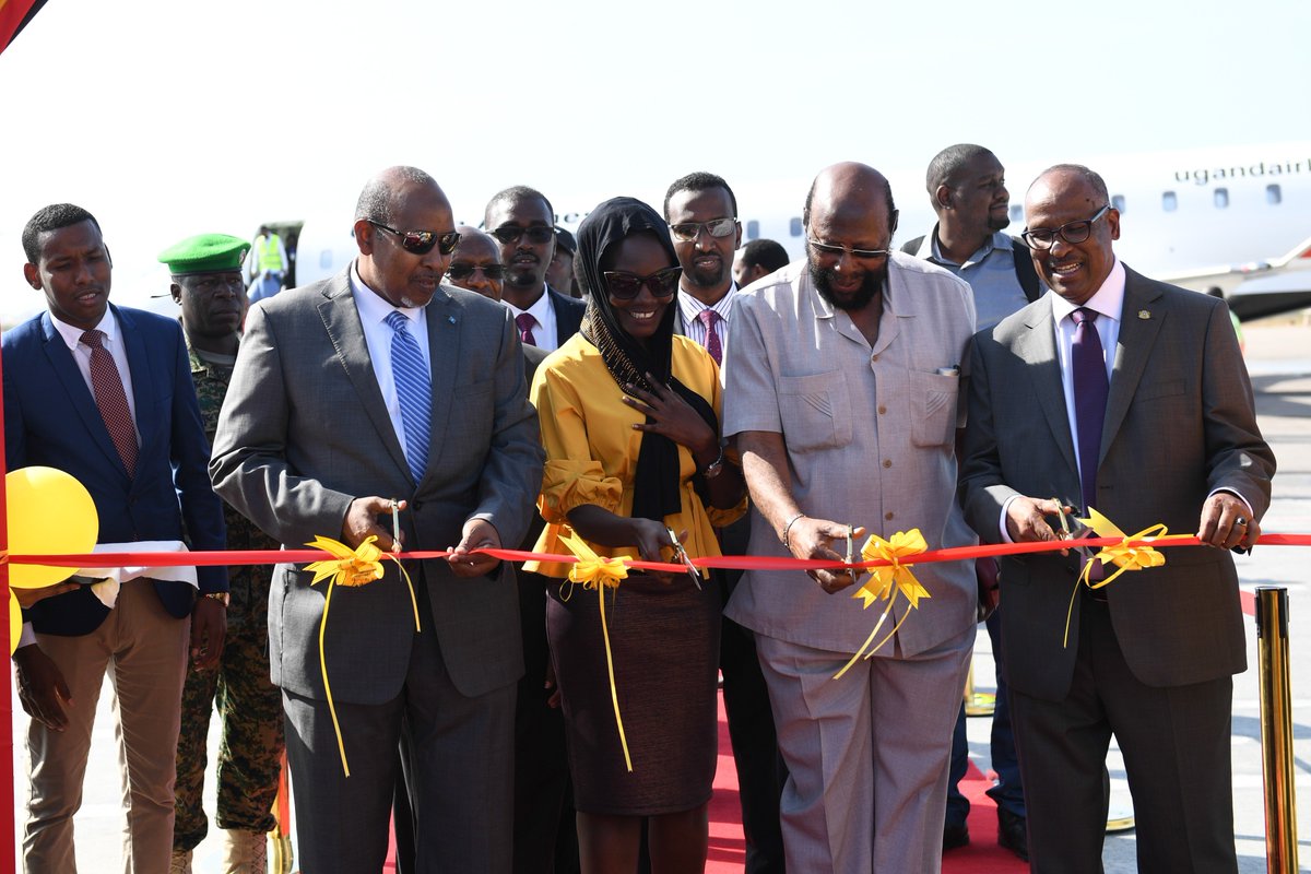 Amisom A Twitter Uganda Airlines Today Launched Its Direct Flight From Entebbe International Airport To Mogadishu S Aden Abdulle International Airport Joining The Growing List Of International And Regional Airlines That Fly Into