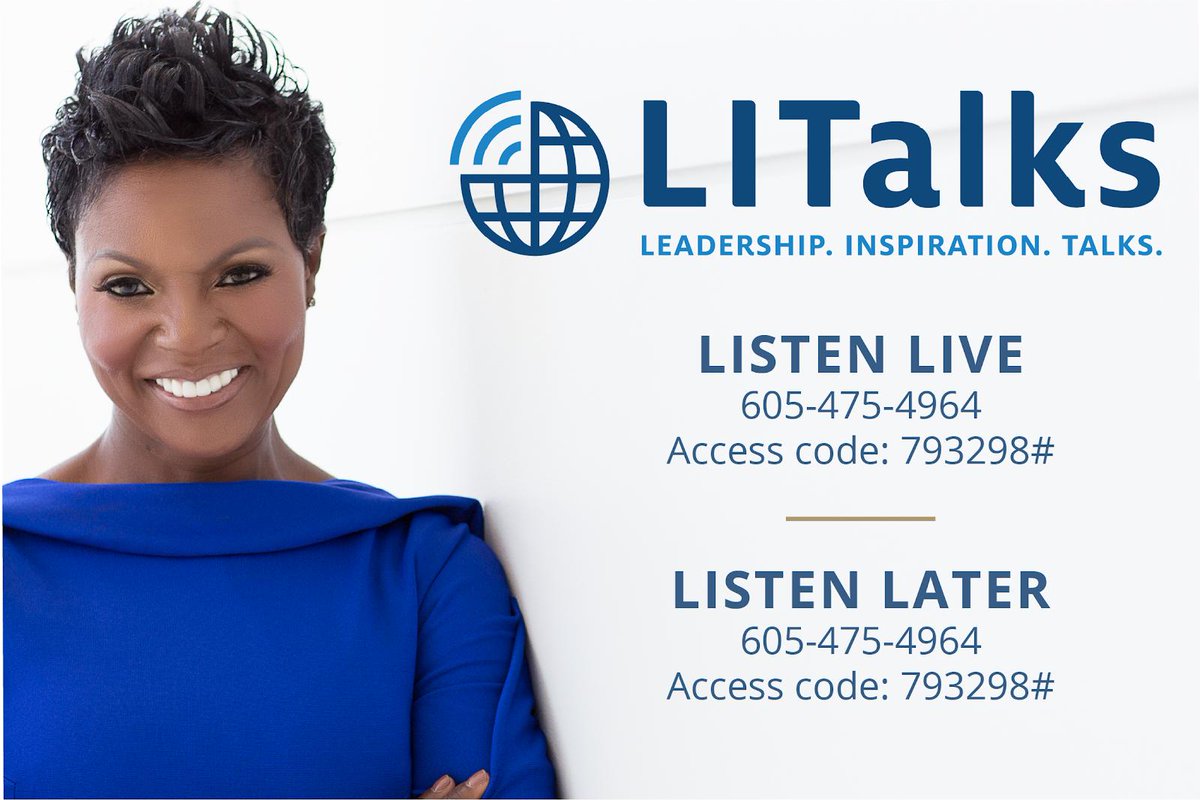 PhyllisNewhouse's tweet photo. Need a new #podcast in your life? Stay focused on your goals over the weekend with #LITalks every Friday at 10:30 a.m. ET! Letβs journey to greatness together. https://t.co/TEgiJMs8Es https://t.co/CMXyVMC1YV