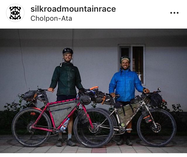 sophiemdanks's tweet image. They’ve only gone and done it!! Congratulations to @stefanamato and Dave Sear for completing the Silk Road Mountain Race 🙌. 12 days 16 hours and 38 minutes riding one of, if not the, hardest bike packing race in the world.
 You’re both heroes 👊
#SRMR2019 #Kyrgyzstan @panniercc