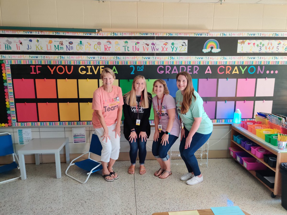 MrsMiller279's tweet photo. Second grade team ready to meet our new students before open house!! #pltweets ⁦@PalmerLakeElem⁩ https://t.co/ec81xgfQum