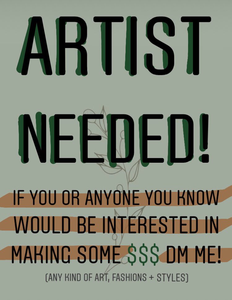 lalakenzlawren's tweet photo. Pls share👏🏼 Everyone entered is gareunteed $$ DM ME I INTERESTED #thisislegit #artistneeded #cashprize #doit https://t.co/0hR5vG9e9Y