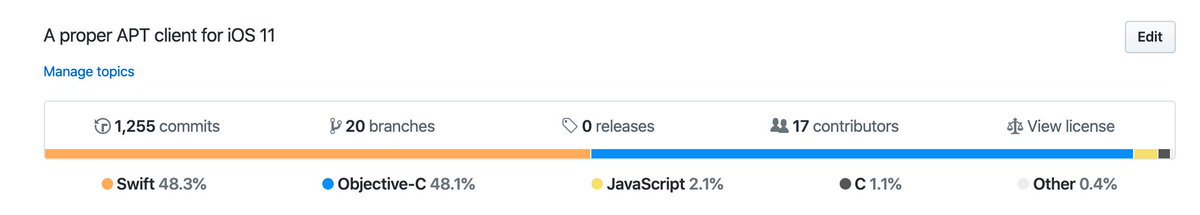 GetSileo's tweet image. We are happy to announce that the Swift transition is now 50% complete as of the upcoming 1.3.6 beta 6!

Users have been noticing stability and speed improvements as the rewrite progresses, and the transition should be complete soon!