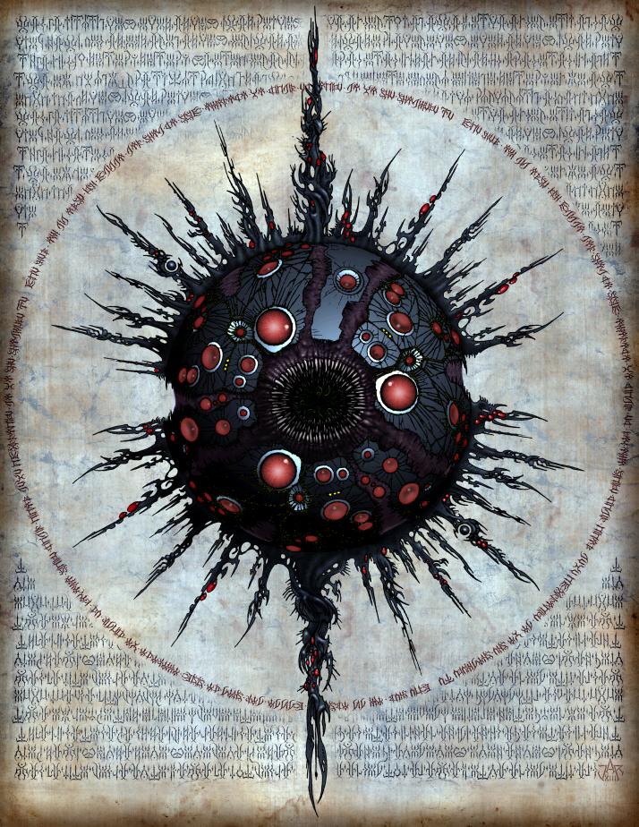 SumPunkWhoCares's tweet photo. #HorrorHaiku:#CthulhuMythosCycle:
Title:#MotherOfMiGos:8/29/19:
Dark world of #Daoloth
The pit of #Shoggoths enslaved
Black Seal of Iraan
Basis:Planet #Yuggoth which 1st appears in #HPLovecraft's #TheHaunterOfTheDark (1936). Home to #YogSothoth, great-grandfather of #Cthulhu. https://t.co/1Nsxit05ti