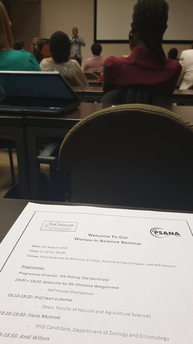 Attended a Women in Science seminar this evening <a href="/UPTuks/">University of Pretoria</a>. What a fantastic and interactive event. #science #womeninscience #research #innovation