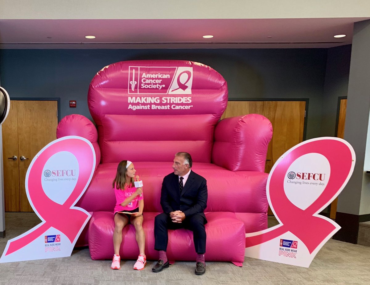 castellana_'s tweet photo. I had the pleasure of being interviewed by Carli O’Hara about @SEFCU’s sponsorship of Real Kids Wear Pink. Carli is the founder of RKWP in the Capital Region in the @AmericanCancer fight to save lives. Don't forget to wear pink for RKWP day on Oct. 25. https://t.co/HPgVaTelbn