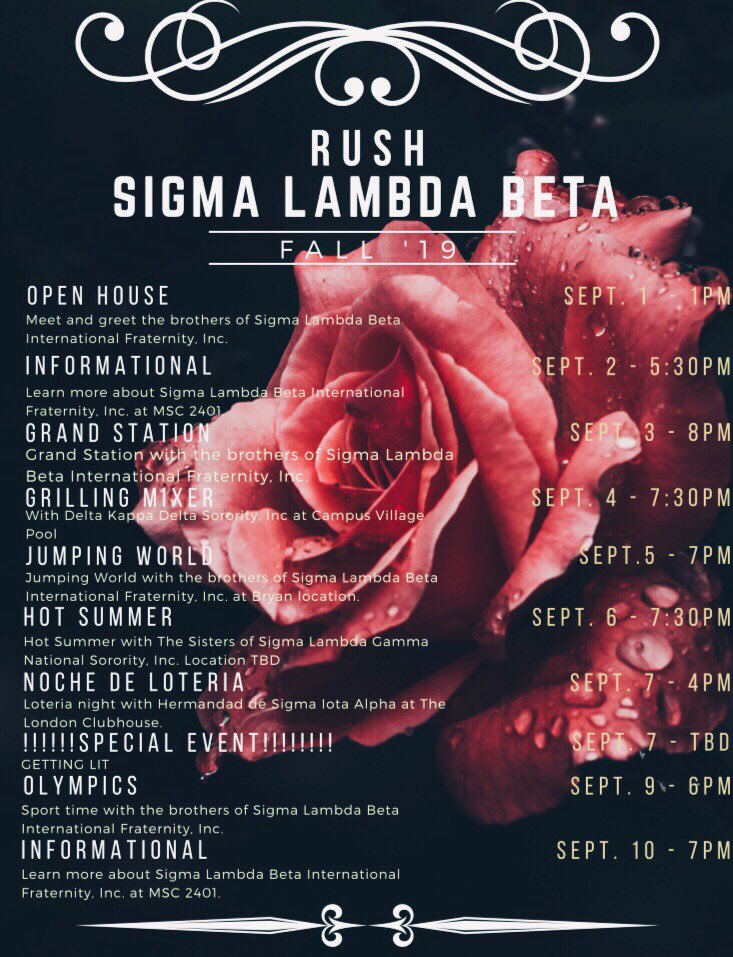 tamubetas's tweet photo. If you are interested in becoming a brother of the Eternal Eta Beta Chapter of the most Honorable Sigma Lambda Beta International Fraternity Inc., stop by our booth this Sunday at the MSC Open House from 1 P.M. - 5 P.M. to learn more. #rushSLB #tamubetas #brotherhood #TAMU https://t.co/OnsTm1Mb3X
