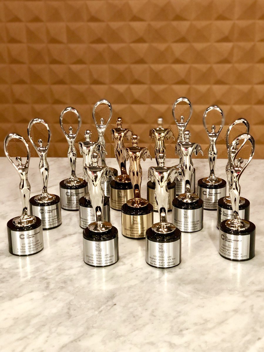 ConfideoLabs's tweet photo. Special Delivery @ the office today! 

Thank you @tellyawards @commawards for the recognition.  Can’t wait to display the new hardware! 

#VR #AR #MR #PharmaMarketing 

#ImmersiveHealthcareMedia https://t.co/Gl837sEWrD