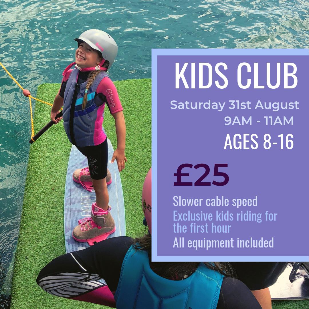 Got some little ones that are desperate to try the kneeboarding & wakeboarding? Book them into our Kids Club! 🤪 For more information head over to our website or call us on 01234 846222