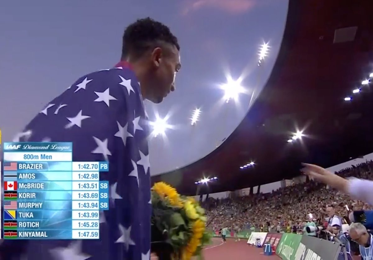 FloTrack's tweet photo. Things Donovan Brazier just did: THAT. https://t.co/dtiKcTgP2k