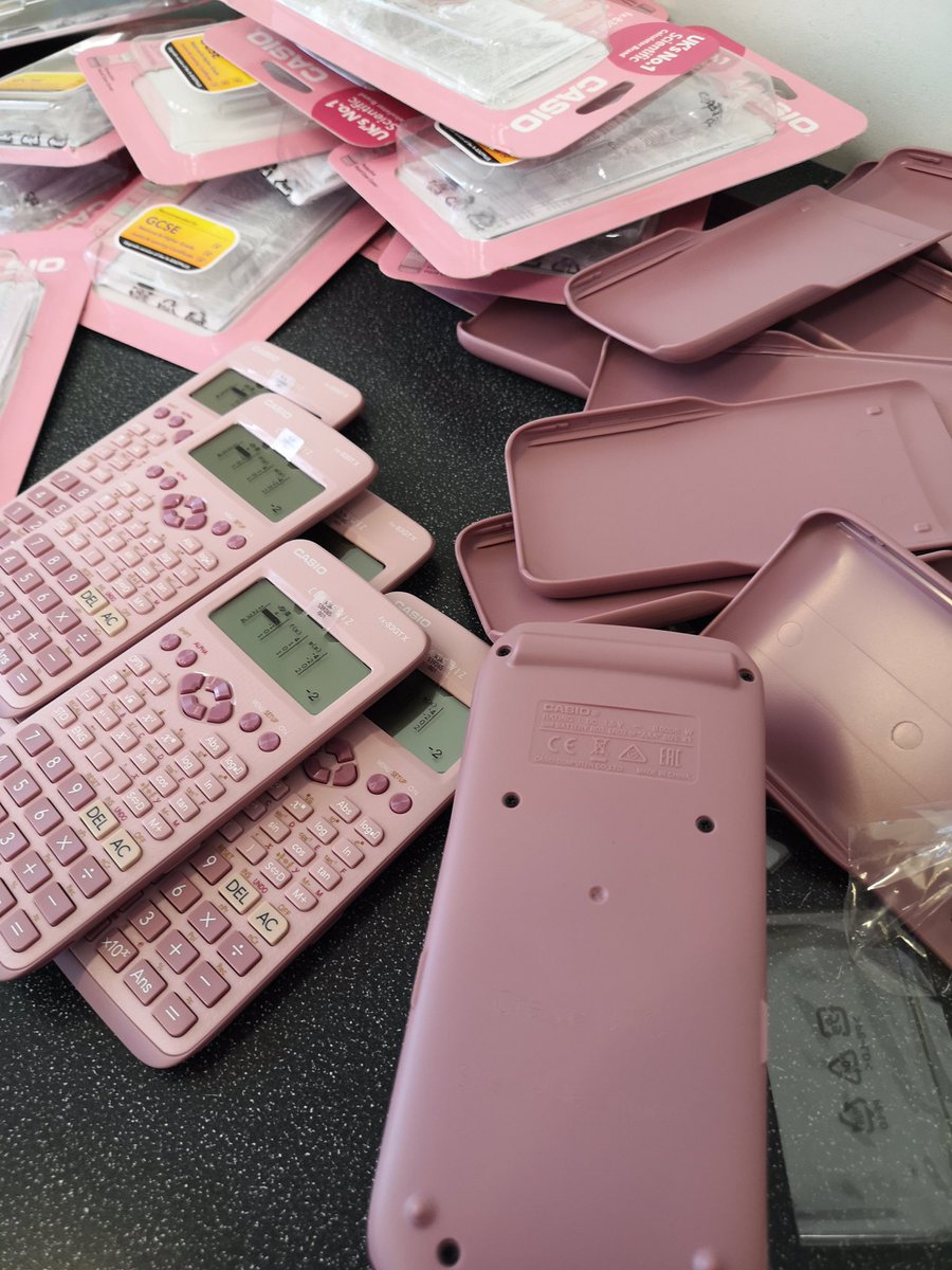 TheOxfordEd's tweet photo. In the pink and ready for action! Casio FX83GT-X now available now from Oxford Educational in pink, blue and traditional grey. #edutwitter #calculator #calculatorsupplier #educationalsupplies https://t.co/I2vygiTjkv