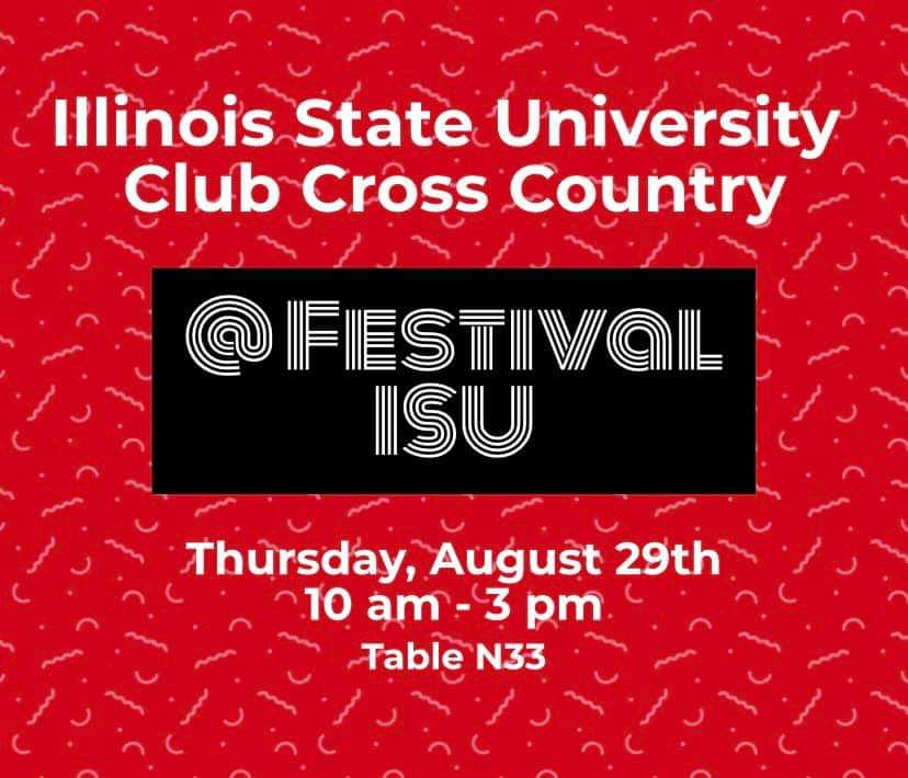 We're still out at Festival ISU! Stop by our table at N33 to enter our raffle to try and win some running gear!